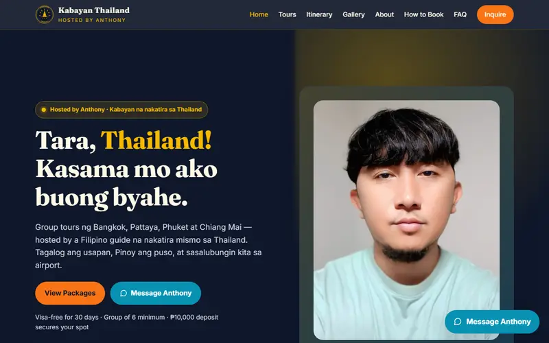 Kabayan Thailand website preview